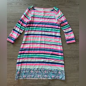 Lilly Pulitzer Pink and Blue Striped Dress
